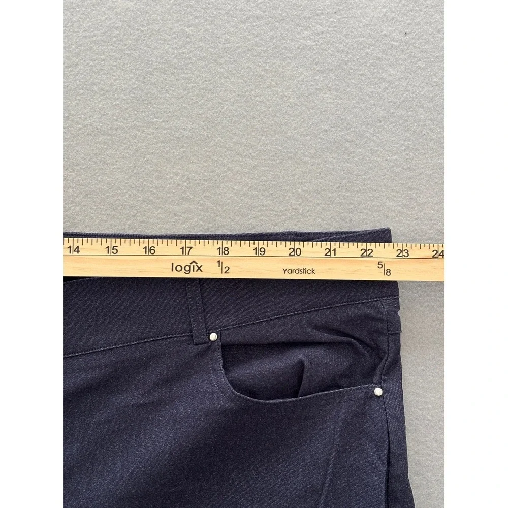 Love Scarlett Pull On Pants 20W Excellent Navy Blue Straight Leg Plus Size